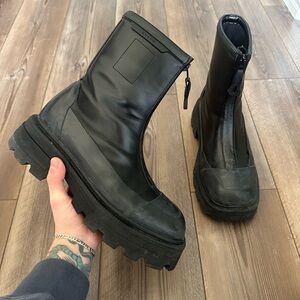 EYTYS Aquari Faux Leather Zip Chunky Combat Boots Mens 9 / 42 SOLD OUT